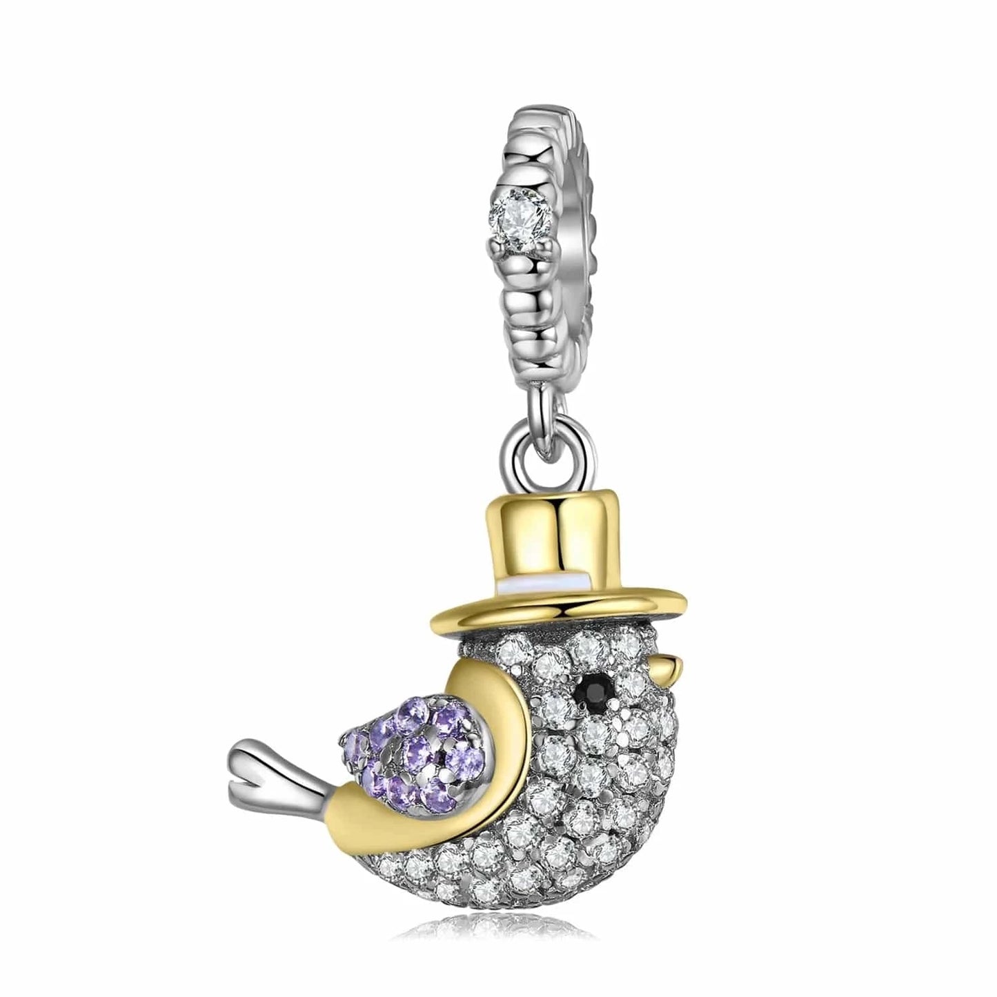 Romantic Bouquet Pendant 925 Sterling Silver with colorful CZ for Women charm bead Rose gold plated jewelry Bracelet Wholesale