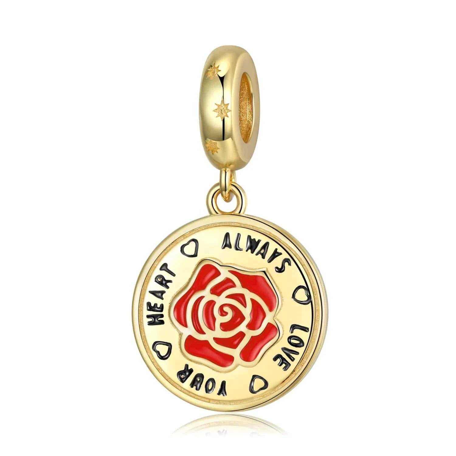 Romantic Bouquet Pendant 925 Sterling Silver with colorful CZ for Women charm bead Rose gold plated jewelry Bracelet Wholesale