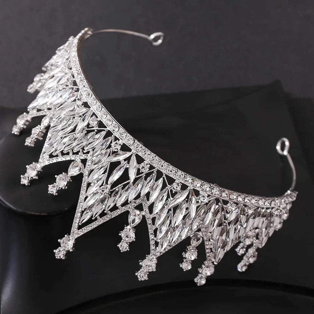 RS282 Exquisite Luxury Bridal Crown Crystal Diadem Tiaras Bride Alloy Jewelry Wedding Party Hair Accessories