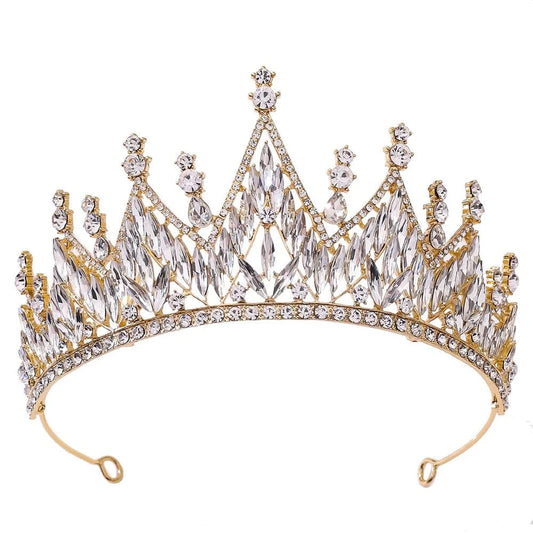RS282 Exquisite Luxury Bridal Crown Crystal Diadem Tiaras Bride Alloy Jewelry Wedding Party Hair Accessories