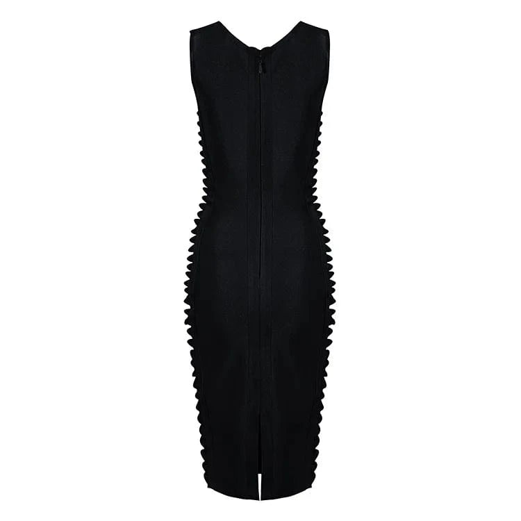 Ruffle Off Shoulder Bandage Dresses 90% Rayon 2018 In Other Dresses