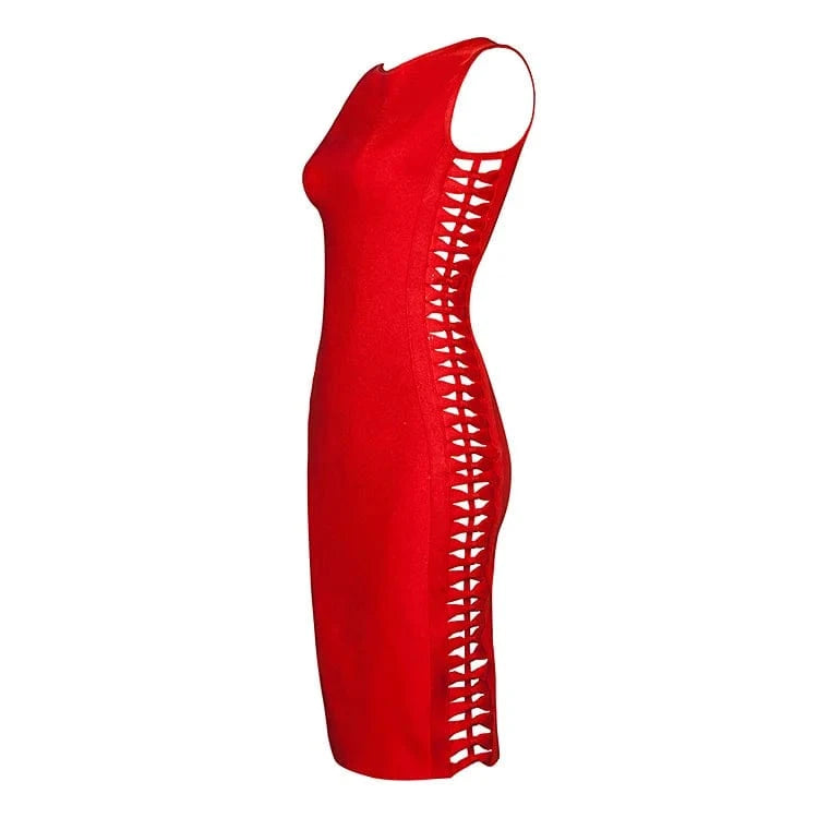 Ruffle Off Shoulder Bandage Dresses 90% Rayon 2018 In Other Dresses