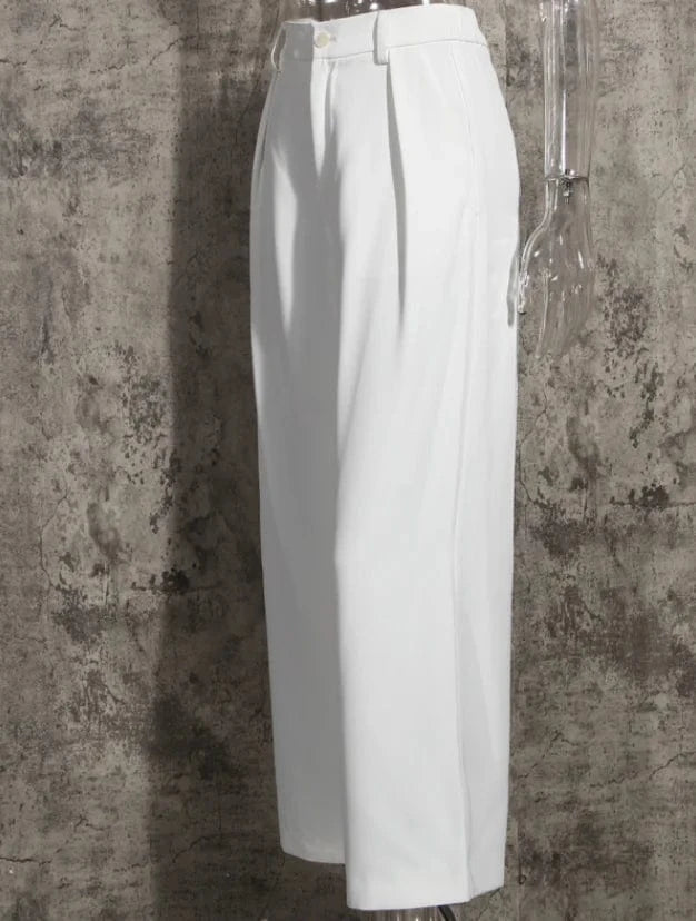 Runwaylover 2025 Korean Style 2023 Ladies Fashion V-Neck Blazer Coats And Pants Suit