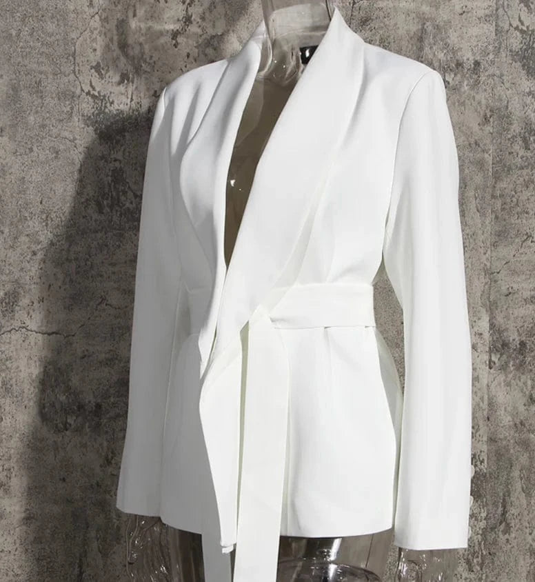 Runwaylover 2025 Korean Style 2023 Ladies Fashion V-Neck Blazer Coats And Pants Suit