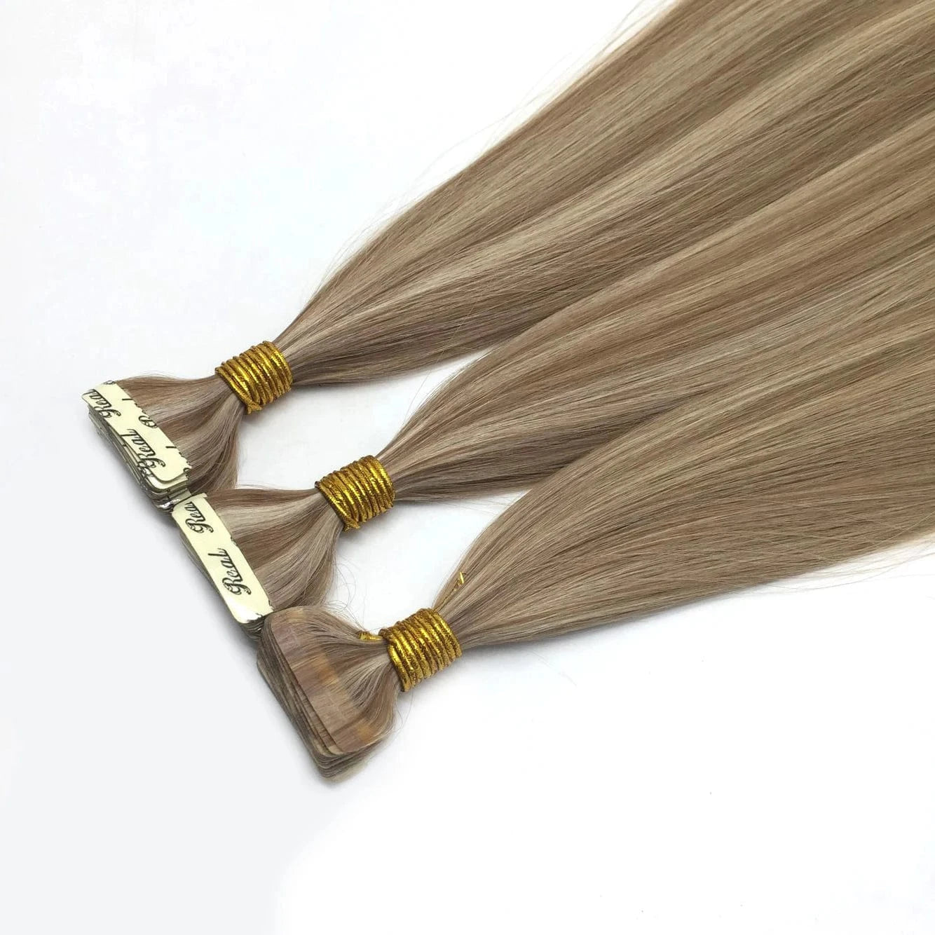 Russian Balayage Skin Weft 100% Ombre Double Drawn Remy Human Hair extension Tape in Ponytail Custom Hair Products