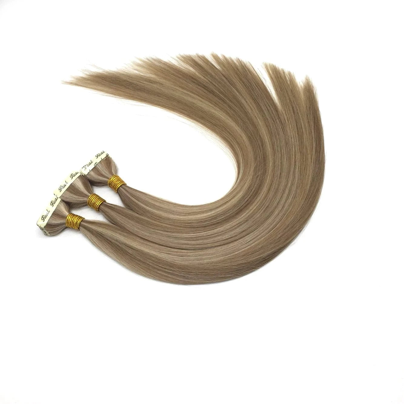 Russian Balayage Skin Weft 100% Ombre Double Drawn Remy Human Hair extension Tape in Ponytail Custom Hair Products