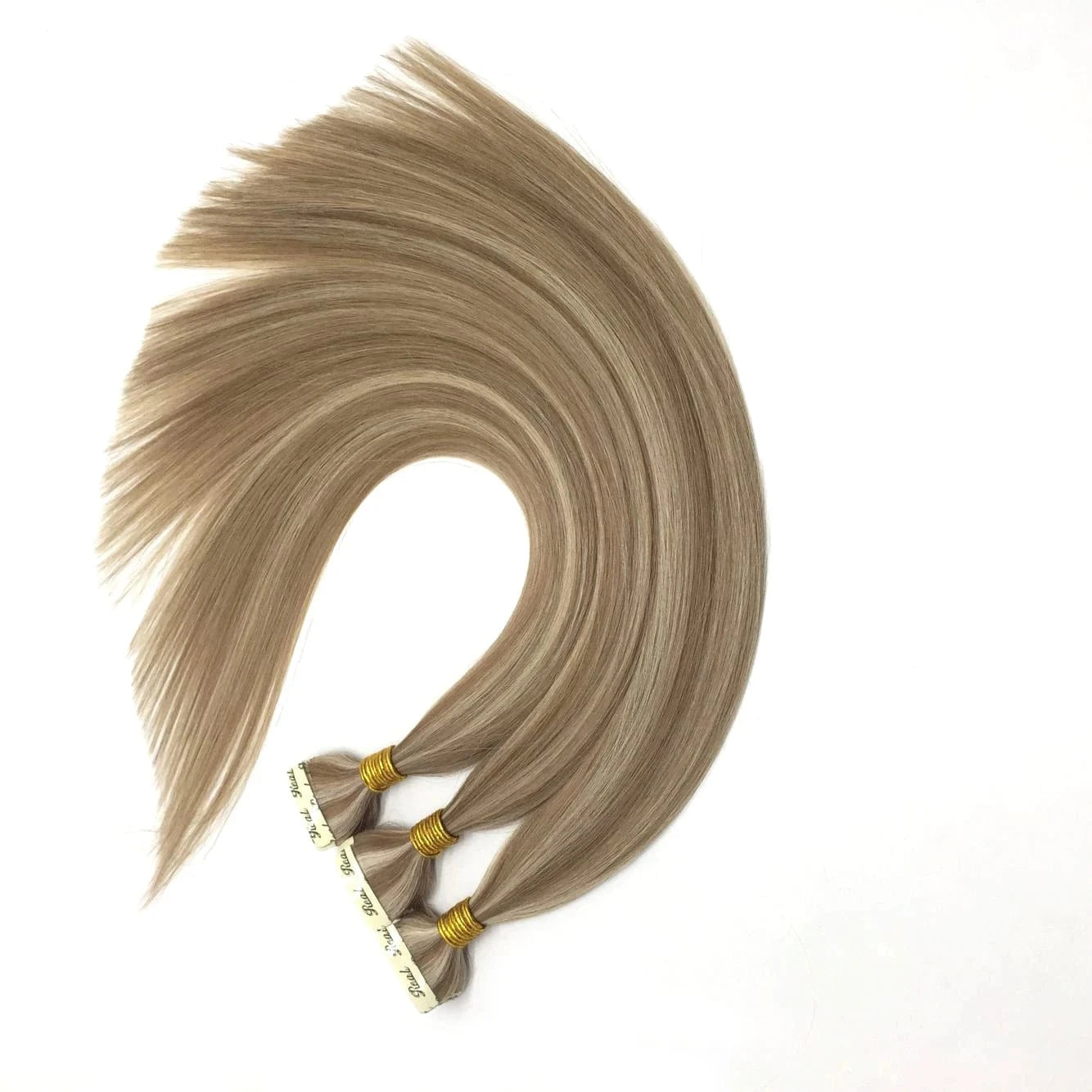 Russian Balayage Skin Weft 100% Ombre Double Drawn Remy Human Hair extension Tape in Ponytail Custom Hair Products