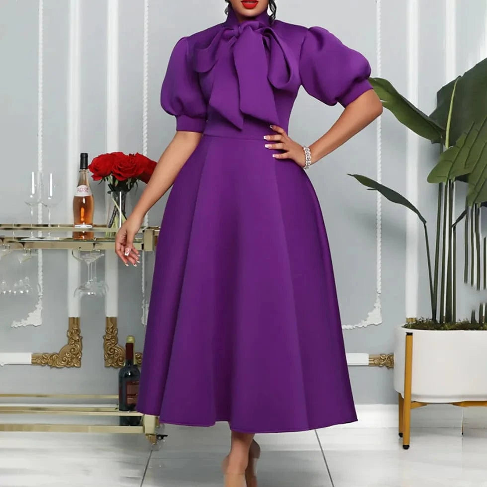 S / #1 Classic For Women 2024 Vetement Femme Chic Plus Size African Woman Church Formal Dresses