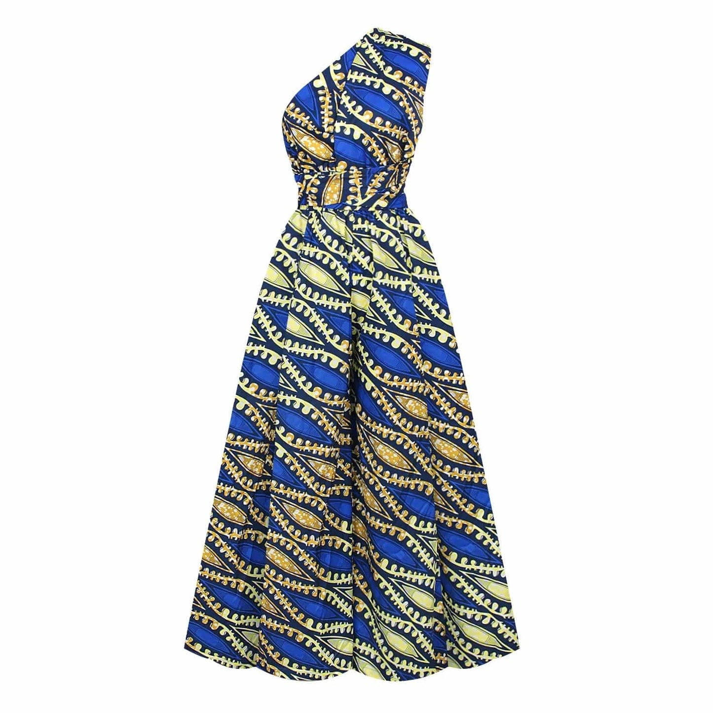 S / 1 Fashion Custom Lady Boho Print Multi Wearing Romper Women Elegant Summer Casual Wide Leg Jumpsuit Africa