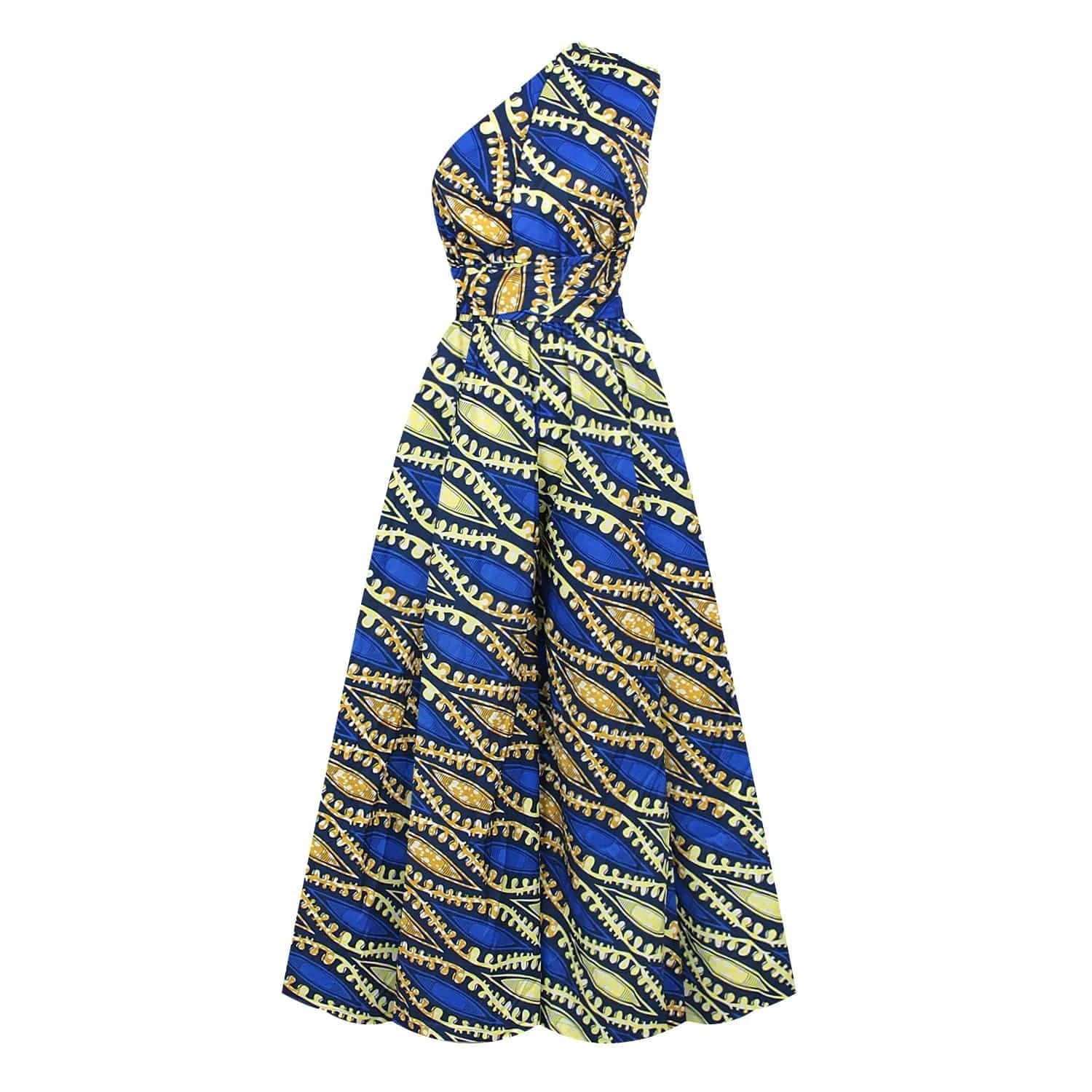 S / 1 Fashion Custom Lady Boho Print Multi Wearing Romper Women Elegant Summer Casual Wide Leg Jumpsuit Africa