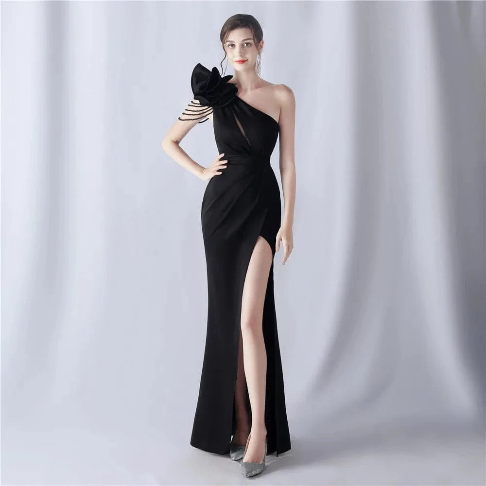 S / #3 / NO Craft Flower And Beaded Craft New Foreign Trade 2024 High-end Evening Dress