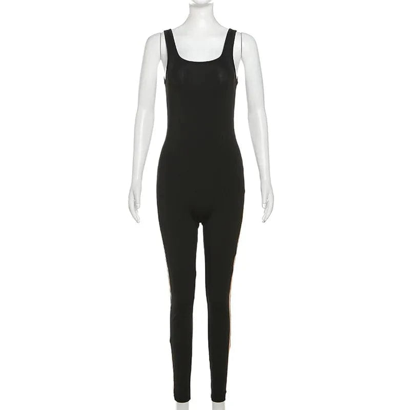 S / Black 2024 Women Soft Material Shapewear Pant Jumpsuit Bodycon One Piece Yoga Jumpsuits