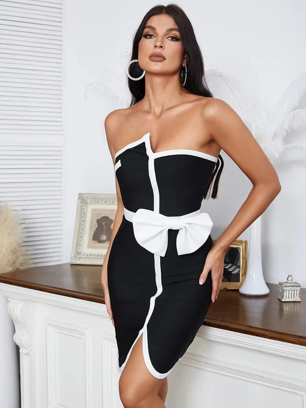 S / Black DH7559 Kimshein Women Luxury Fancy Pink Mesh Sleeve Mini Bodycon Mother Of The Bride Wedding Dresses Party Evening