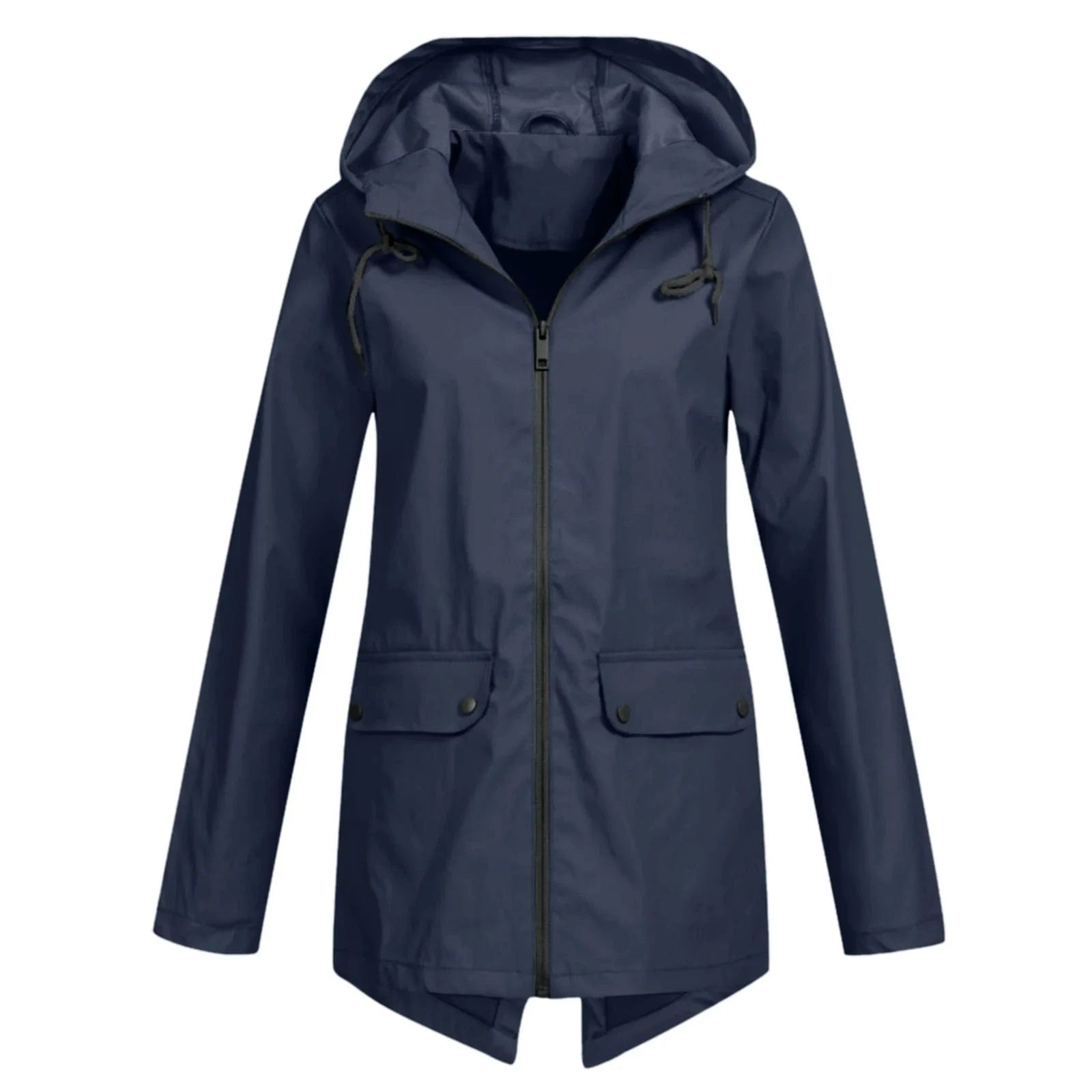 S / Dark blue D0702DJ17 2023 On Sale Plus Size Longline Casual Hooded Shacket Long Jackets For Women Sehe Fashion