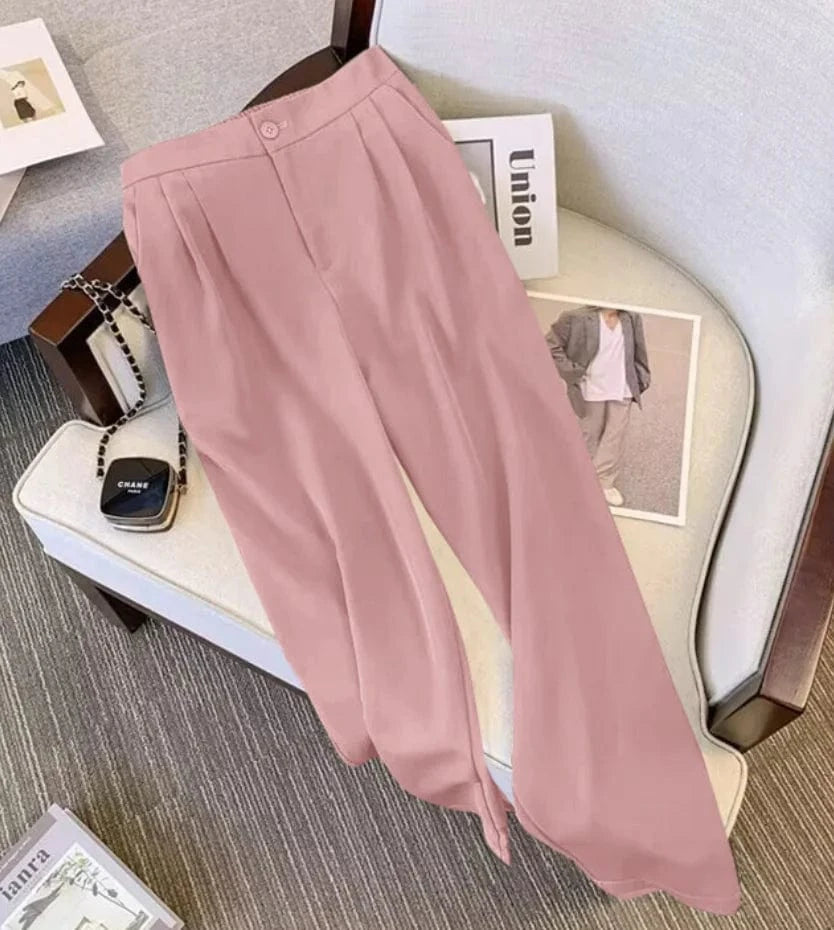 S / pants pink Liu Ming Fashion Wholesale Spring Autumn Women High End Blazer 2 Piece Pants Set