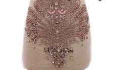 S / Pink Ocstrade Designer Custom Orange Feather Rhinestone Prom Gowns Evening Dress Party Romantic Women's Sequin Long Prom Dress Sexy