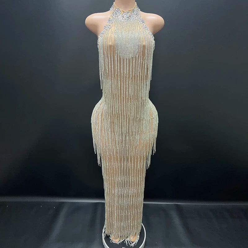 S / silver Novance Y2336-EB Trending Products 2024 New Arrivals High Quality Women Fashionable Evening Gown Cocktail Dress For a Graduation