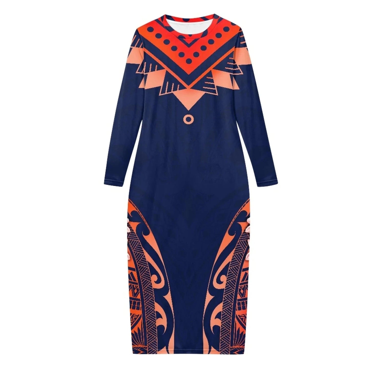 S / VBFE1081 Custom Dresses for Women 2024 Round Neck Spring Summer Bodycon Long Sleeve Simple Casual Slim Fit Women's Clothing Dress Party