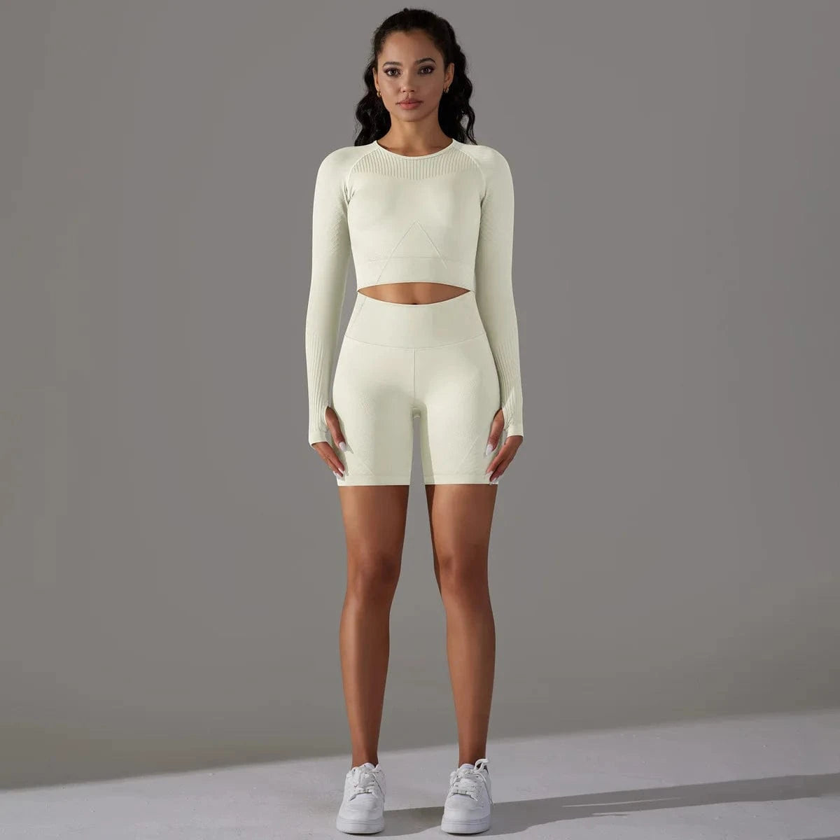 S / YSKF6623Y14 BESTWAYCLOX 2024 Wholesale New Seamless Yoga Suits Long sleeve Women Gym Fitness Sets Yoga Sets Outfit Sport wear ready to ship