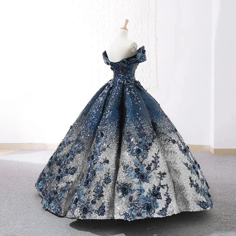 S0222T    2024 New Style  V-Neck Puff Sleeve Princess Satin Pearl Wedding Dress Floor-Length Mermaid Silhouette Custom Size