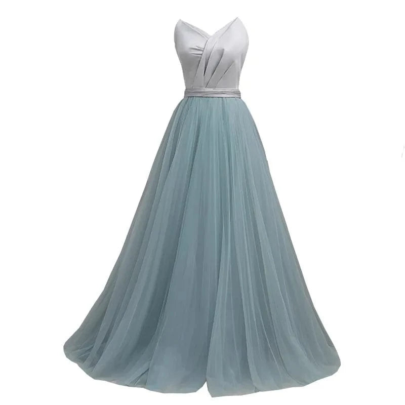 S1018T 2024 Elegant Royal Style Evening Dress High-Level Sense Host Classic Long Skirt Lace Decoration Half Sleeve Spring