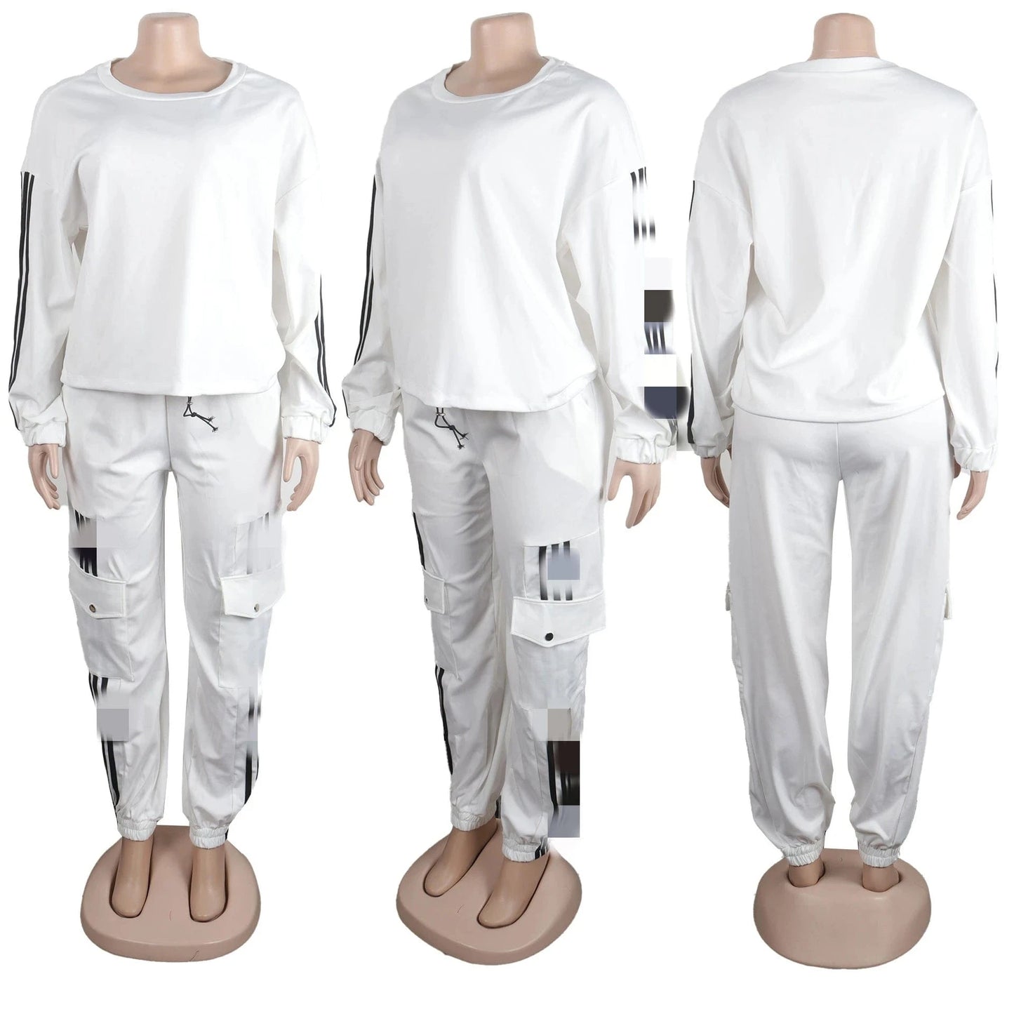 S10606 Fall 2024 Women Clothes Custom Logo Plain Fleece Women's Tracksuit Suit Women Jogging Sweat Suit Set