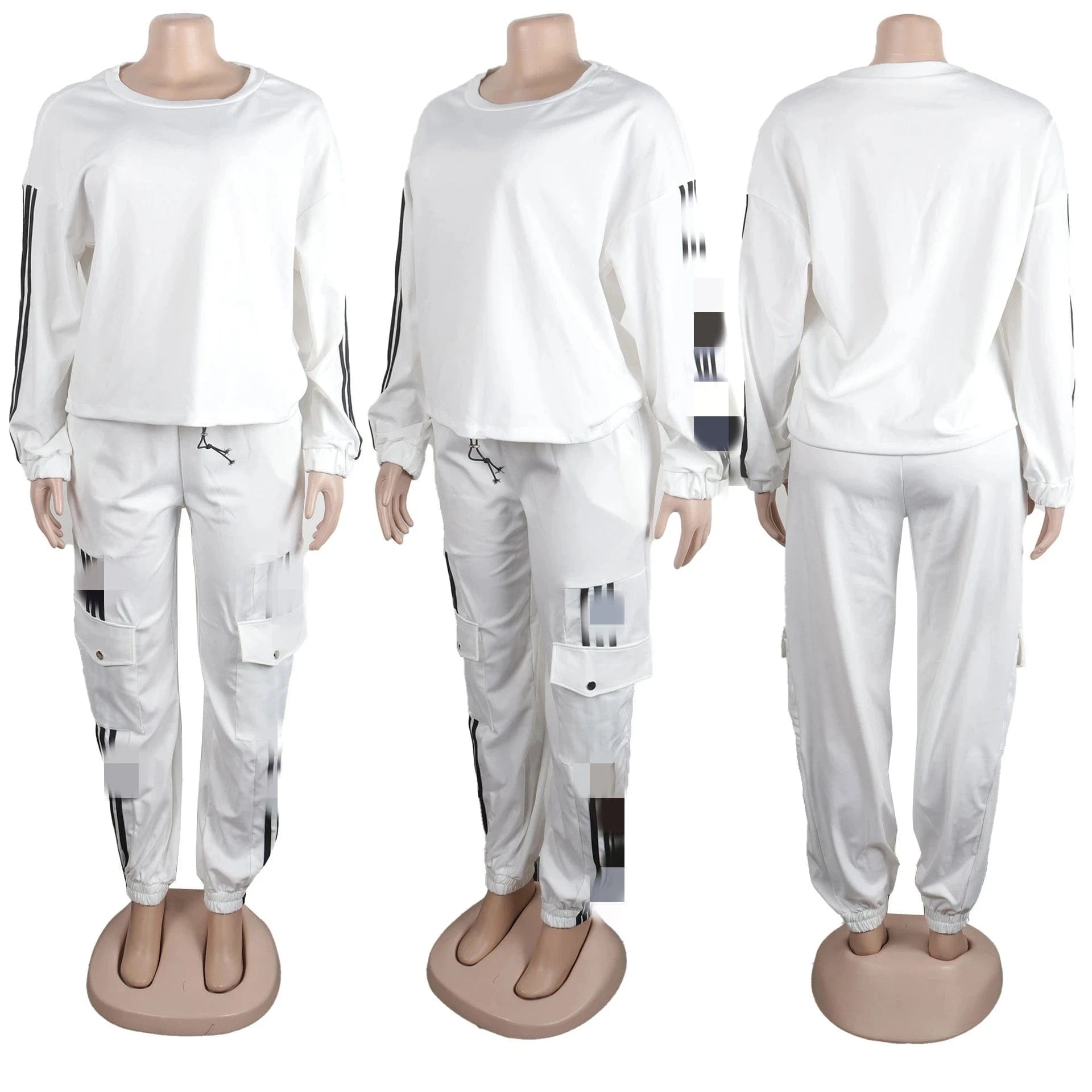 S10606 Fall 2024 Women Clothes Custom Logo Plain Fleece Women's Tracksuit Suit Women Jogging Sweat Suit Set