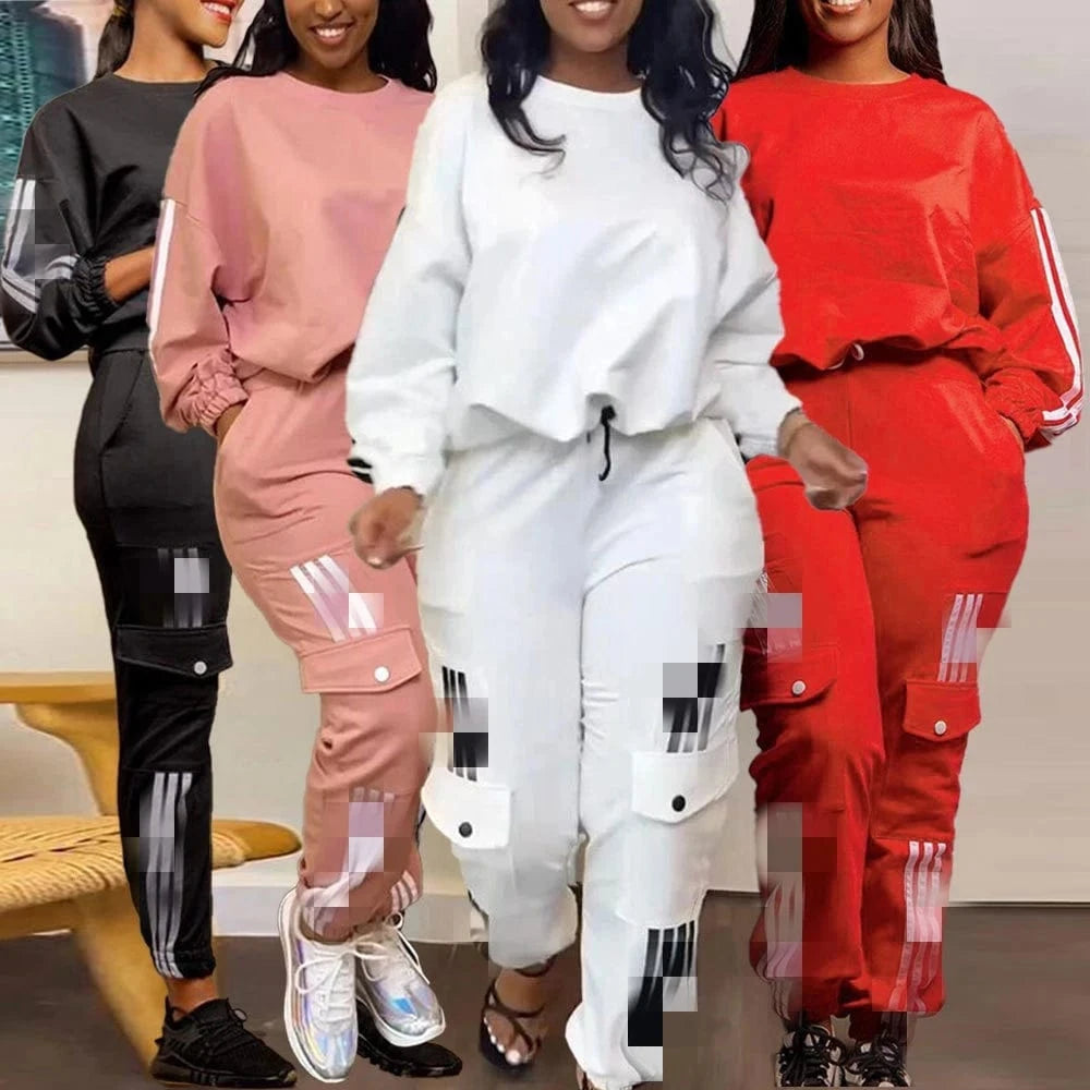 S10606 Fall 2024 Women Clothes Custom Logo Plain Fleece Women's Tracksuit Suit Women Jogging Sweat Suit Set