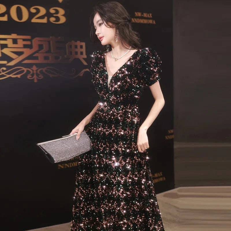 S1520T 2024 Classic Sexy Evening Dress Long Mermaid Silhouette Lace Wrap Waistline Chapel Train Shoulder-to-Shoulder Zipper