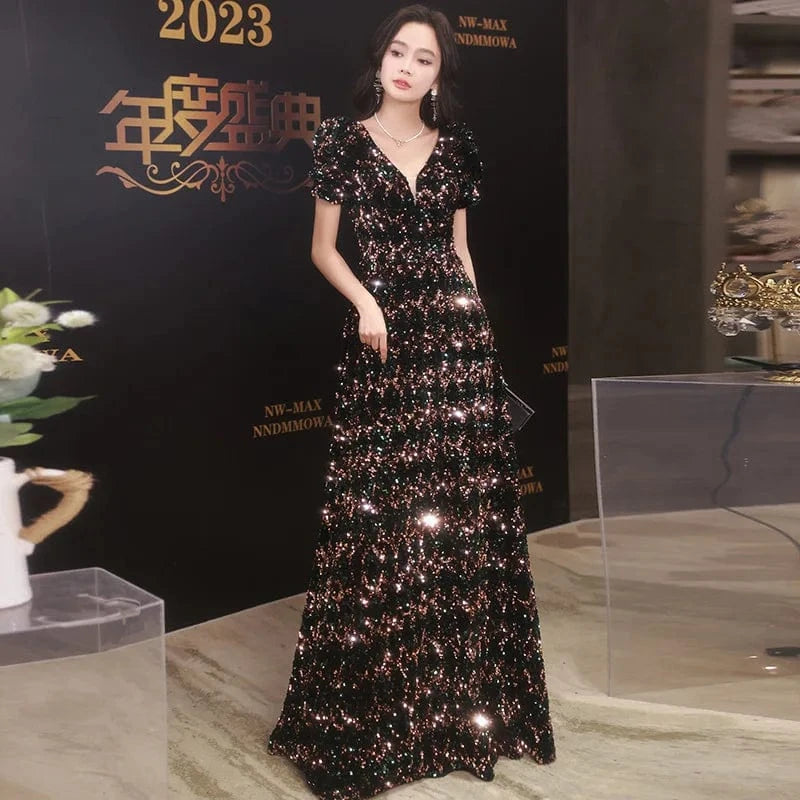 S1520T 2024 Classic Sexy Evening Dress Long Mermaid Silhouette Lace Wrap Waistline Chapel Train Shoulder-to-Shoulder Zipper