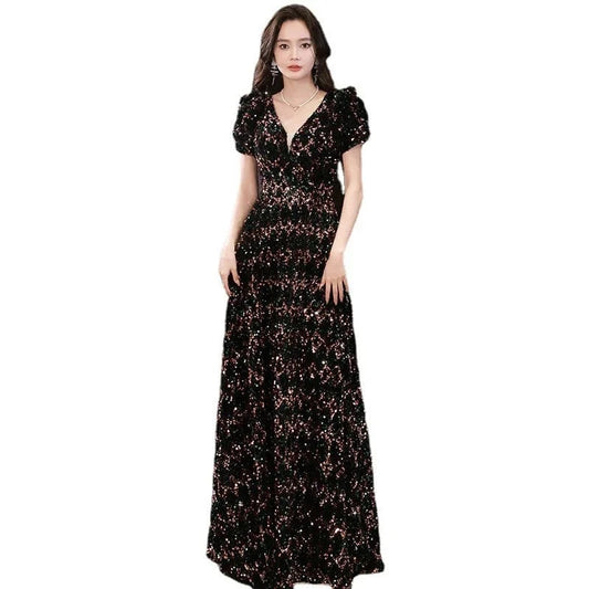 S1520T 2024 Classic Sexy Evening Dress Long Mermaid Silhouette Lace Wrap Waistline Chapel Train Shoulder-to-Shoulder Zipper