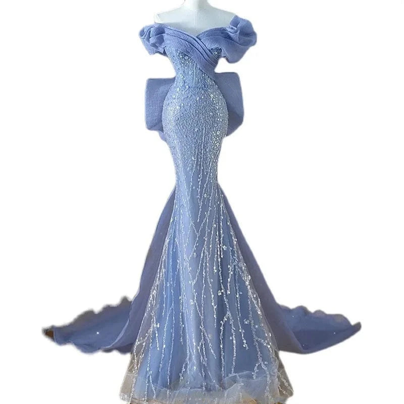 S1533T 2024 Elegant Royal Style Classic Wedding Dress A-Line Half Sleeves Chapel Lace Pattern Decoration High-Level Sense Host