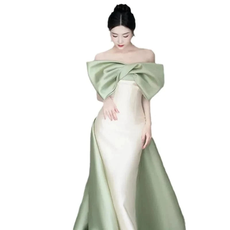 S1631T  2024 Bohemian Style A-Line Wedding Dress Custom High Quality Long Sleeve Wrap Lace Waistline Chapel Pattern