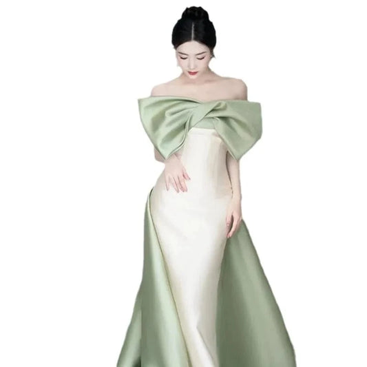 S1631T  2024 Bohemian Style A-Line Wedding Dress Custom High Quality Long Sleeve Wrap Lace Waistline Chapel Pattern