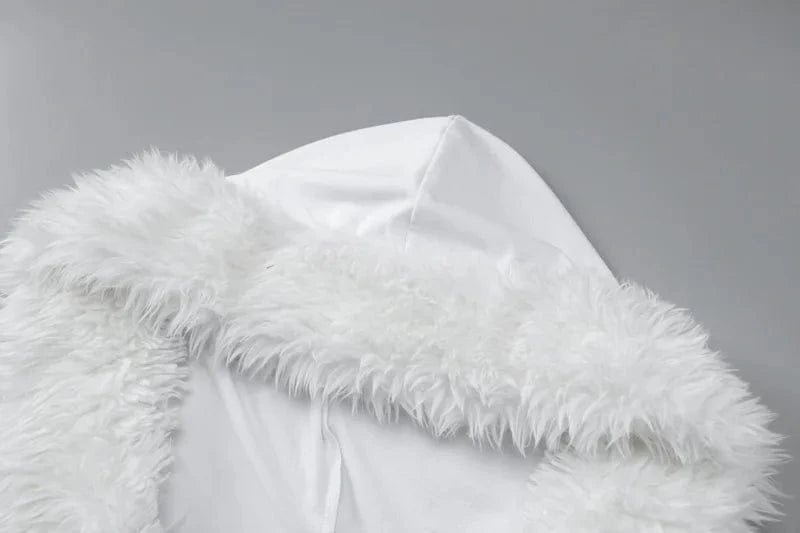 S3914181w Winter Fashion Casual Women's Two-piece Set Velvet Hooded Long-sleeved Top And Trousers Suit New 2pc Set Women