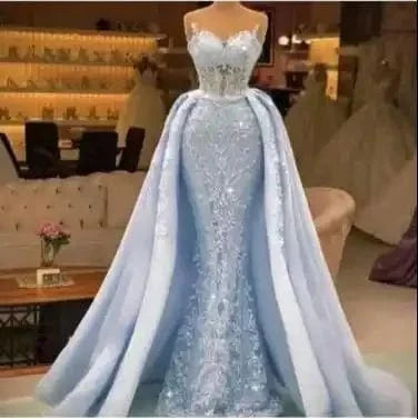 S5272F  2024  Drop shipping  High -quality new models of disassembly trailer elegant dresses women lady elegant wedding