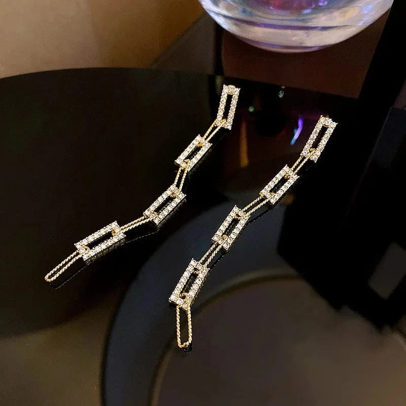 s925 silver needle boom earrings female personality Korean Dongdaemun long tassel earrings retro pearl earrings