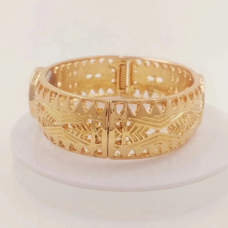 Samoan seal tribal bracelet watch bangle hawaiian jewelry wholesale 14k gold plated filled jewelry set pearl bracelet ring