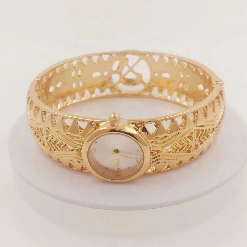 Samoan seal tribal bracelet watch bangle hawaiian jewelry wholesale 14k gold plated filled jewelry set pearl bracelet ring
