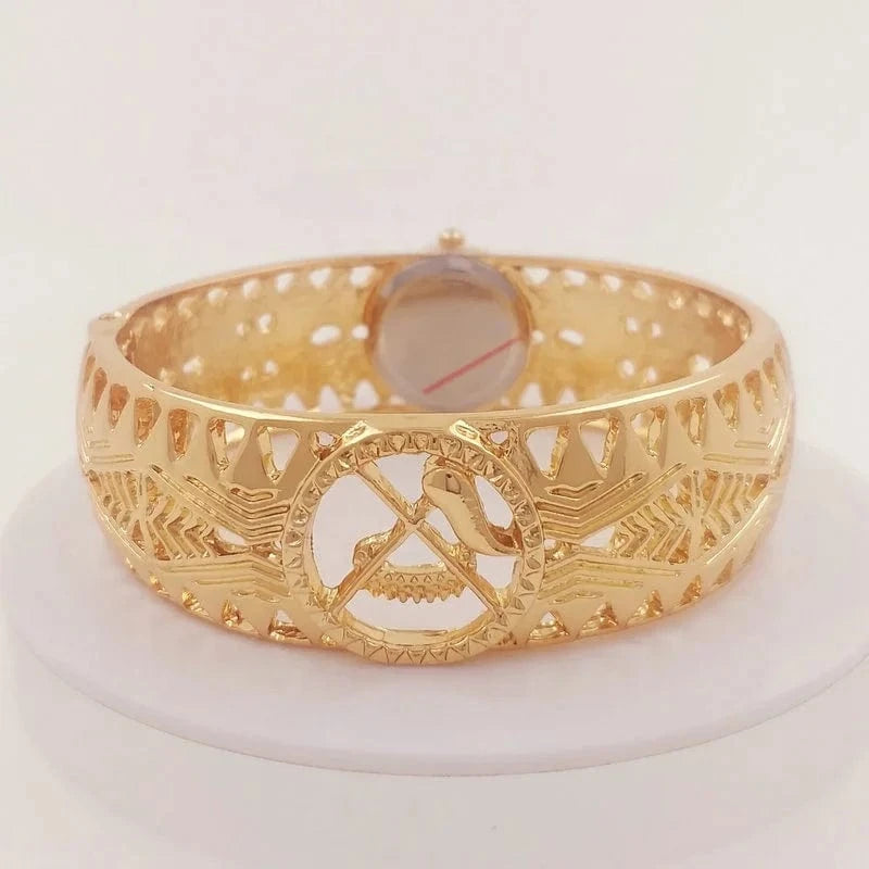 Samoan seal tribal bracelet watch bangle hawaiian jewelry wholesale 14k gold plated filled jewelry set pearl bracelet ring