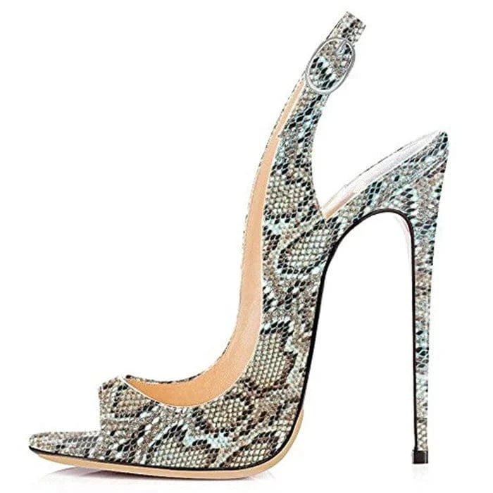 Sandales Femme Talon Haut Fashion Trendy Ladies Dress Heels Shoes Women Sexy Peep Toe Slingback Pumps Stiletto Heeled Sandals