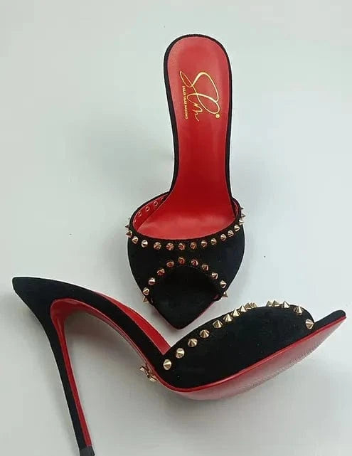 Sandalias Elegant Peep Open Toe Shoes Heels Beautiful Rhinestone Luxury Designer Talons Femme Mature Sexy Suede for Ladies Women