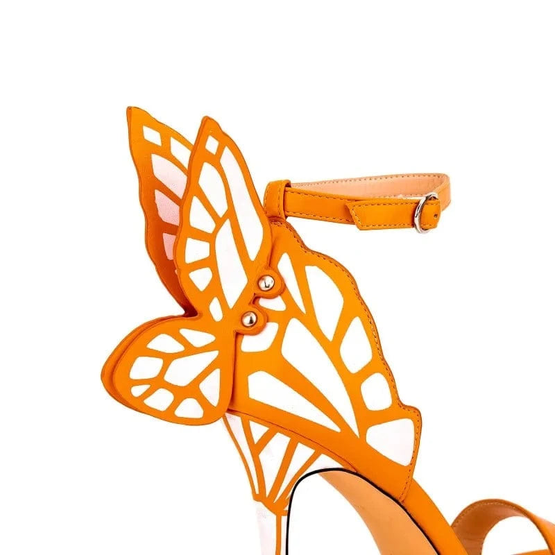 Sandalias femme Latest Women High Heel Fashion Shoes Ladies Sexy Open Toe Stiletto Heel Butterfly Ankle Strap Heeled Sandals