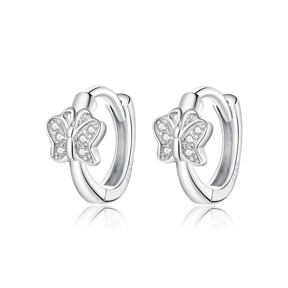 SCE1049 2024 New arrival fine silver zircon jewelry high quality fashion jewelry 925 sterling silver stud silver cute earrings for women