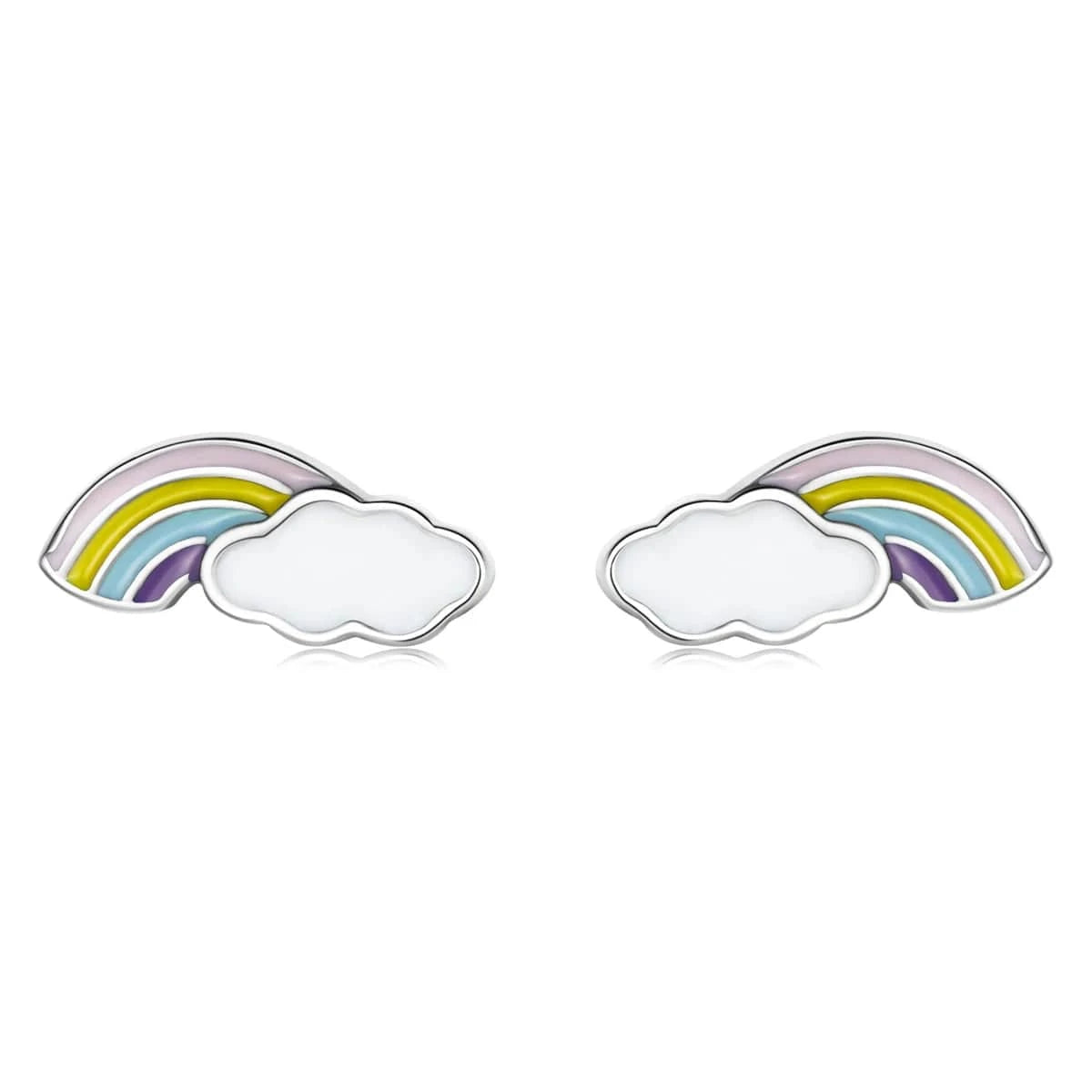 SCE1274 2024 New arrival fine silver zircon jewelry high quality fashion jewelry 925 sterling silver stud silver cute earrings for women