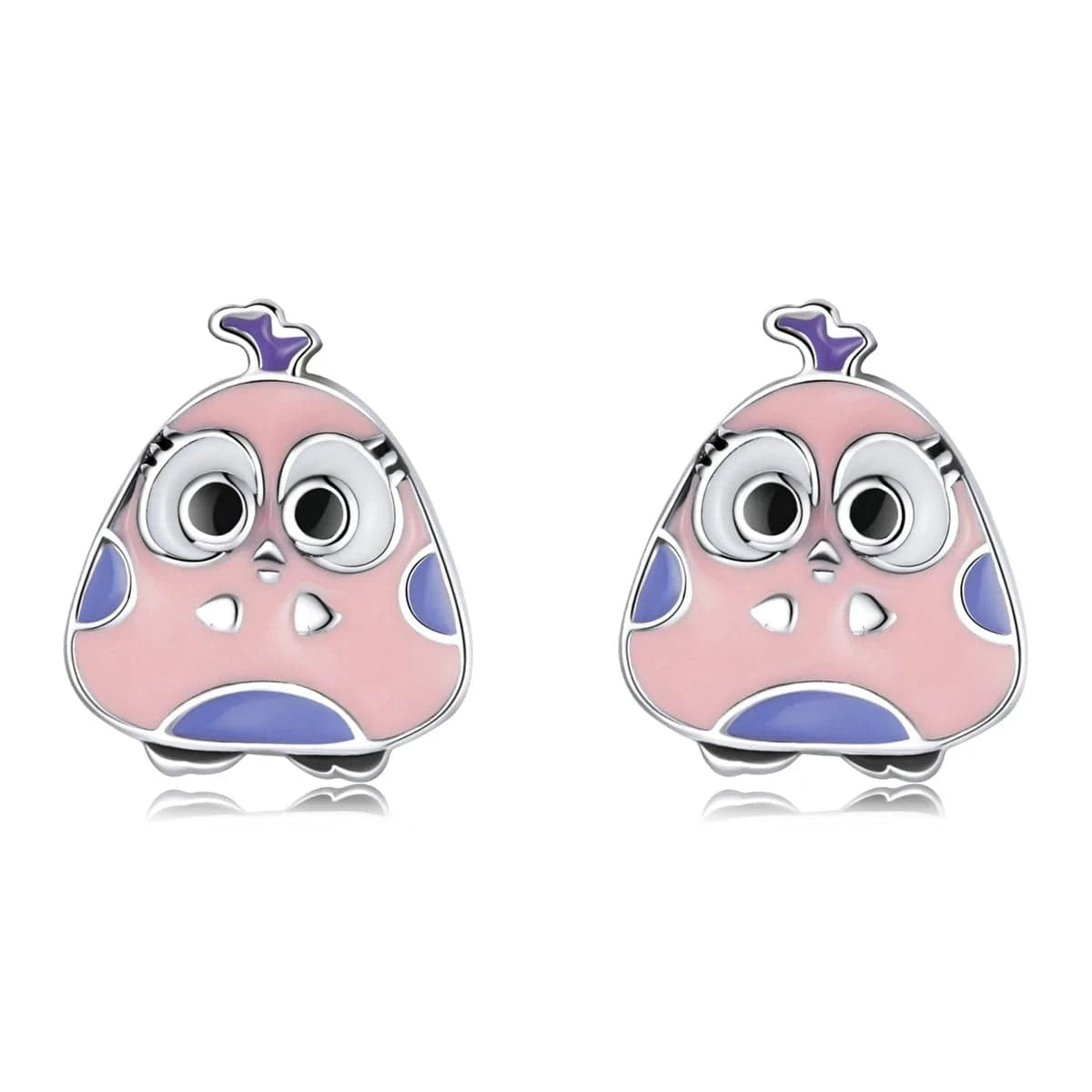 SCE1277 2024 New arrival fine silver zircon jewelry high quality fashion jewelry 925 sterling silver stud silver cute earrings for women