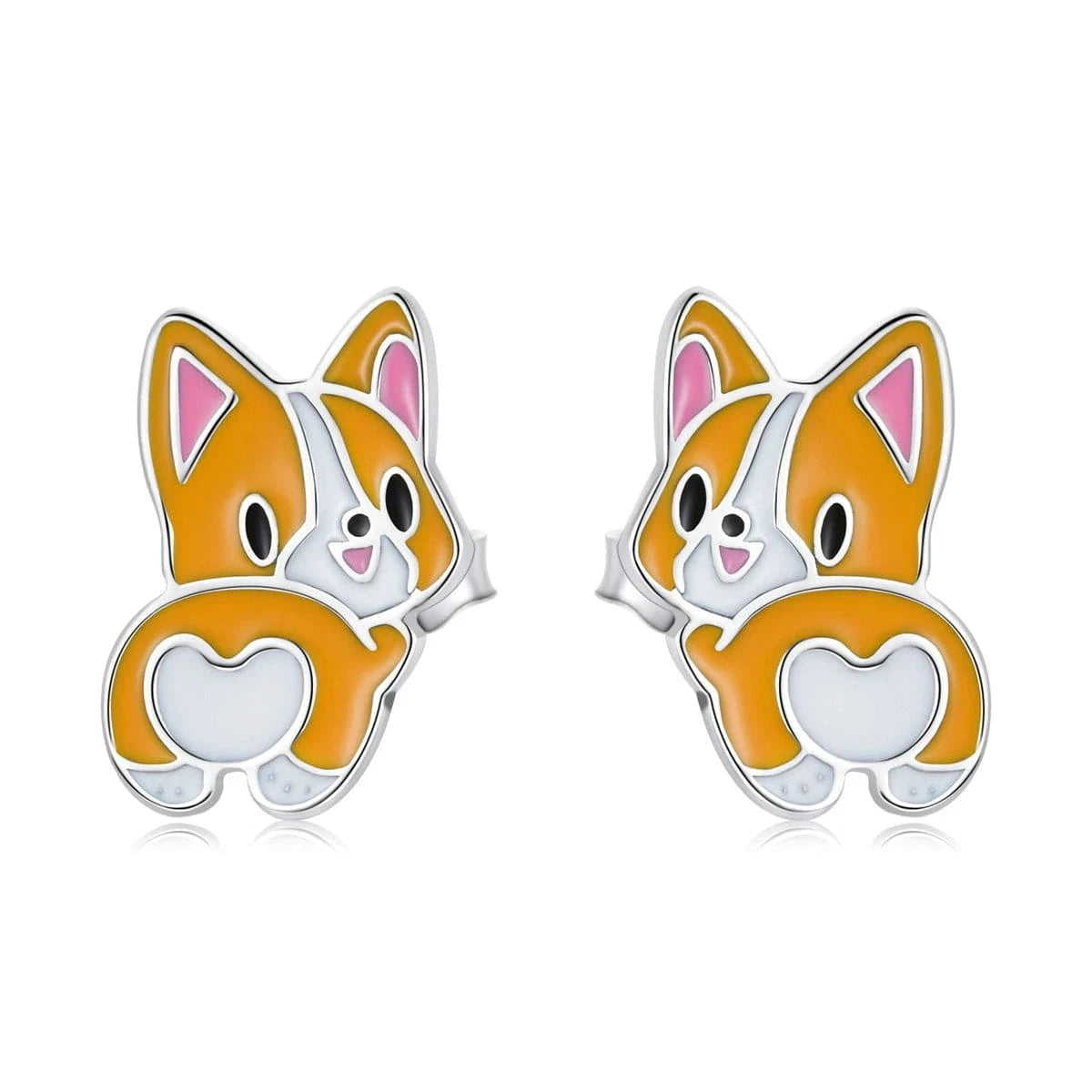 SCE1281 2024 New arrival fine silver zircon jewelry high quality fashion jewelry 925 sterling silver stud silver cute earrings for women