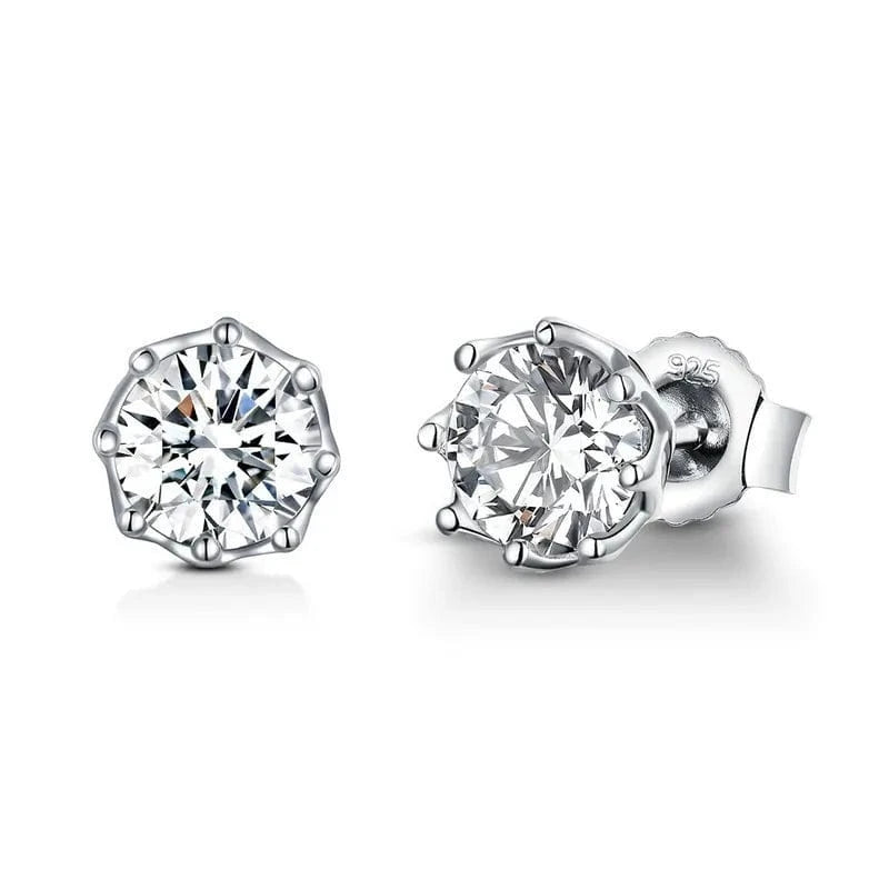 SCE499 2024 New arrival fine silver zircon jewelry high quality fashion jewelry 925 sterling silver stud silver cute earrings for women