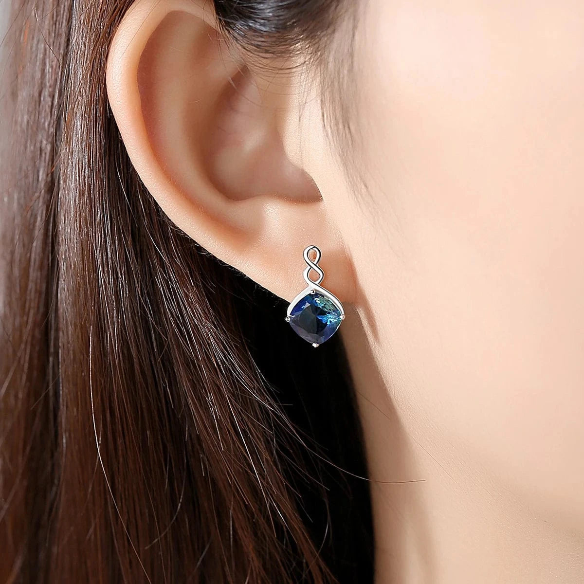 SE0429 CZCITY New Stylish Earrings Fashion 925 Sterling Silver Earrings for Women