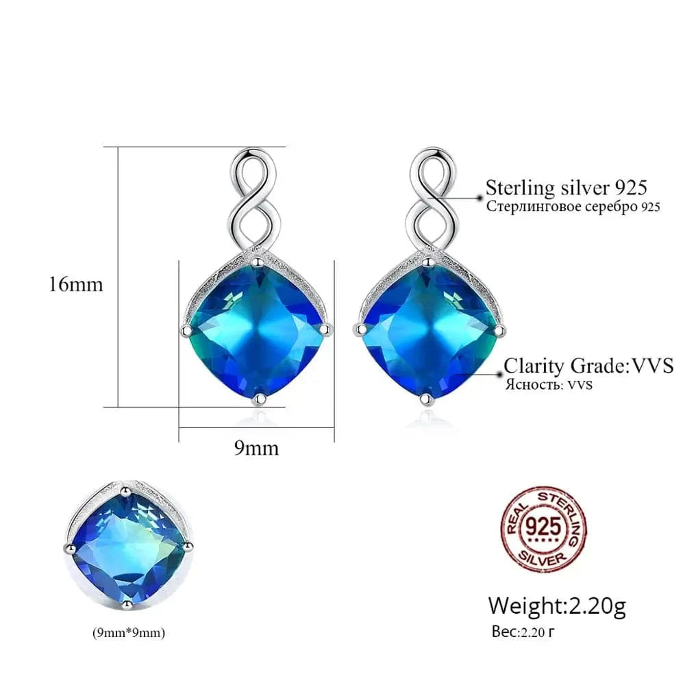 SE0429 CZCITY New Stylish Earrings Fashion 925 Sterling Silver Earrings for Women